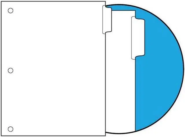 Main image of 90#, 1/5 Cut Position 1 Blank Indexes, Clear Copier Mylar on Tab, Uncollated Single Position, 3 HP (Carton of 1250 Tabs)