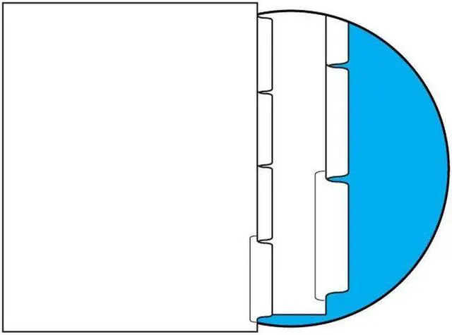 Main image of 90#, 1/4 Cut, Blank Indexes, Clear Copier Mylar on Tab Area, Single Reverse Collated (Backward) (Carton of 1240 Tabs)