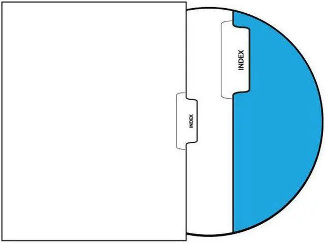 Main image of Letter INDEX (pos.3) Legal Index Divider Sets, Letter Size Side Tab, 1/5th Cut, 25 Tabs per Set (Box of 10 Sets)