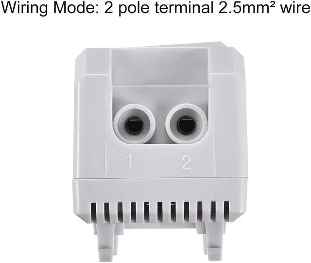 Alt view image 4 of 6 - Mechanical Thermostat, KTS011 0-60 Adjustable Compact Normally Open(N.O) Temperature Controller Switch