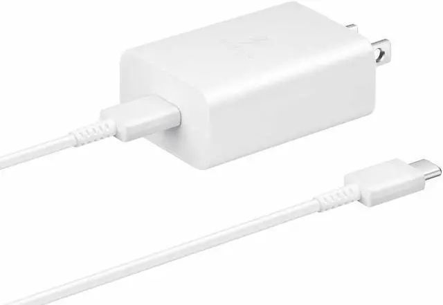 Main image of Samsung Wall Charger with USB-C to USB-C Cable 15W White Wall Chargers