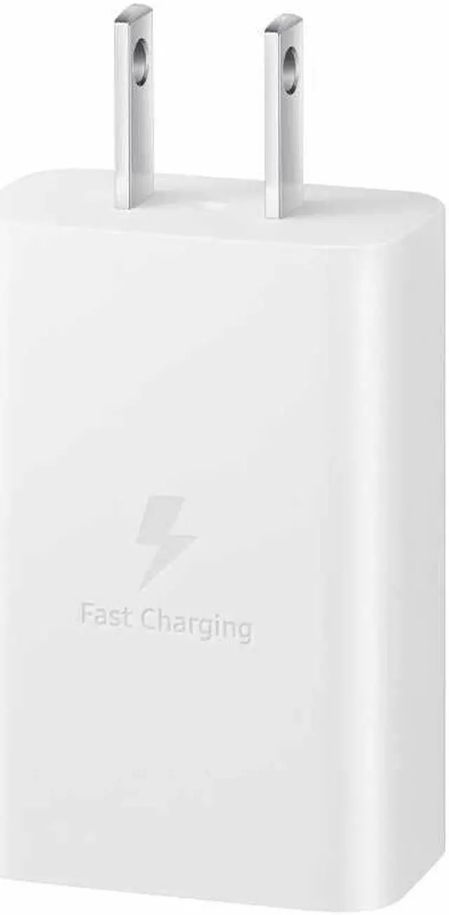 Alt view image 2 of 4 - Samsung Wall Charger with USB-C to USB-C Cable 15W White Wall Chargers