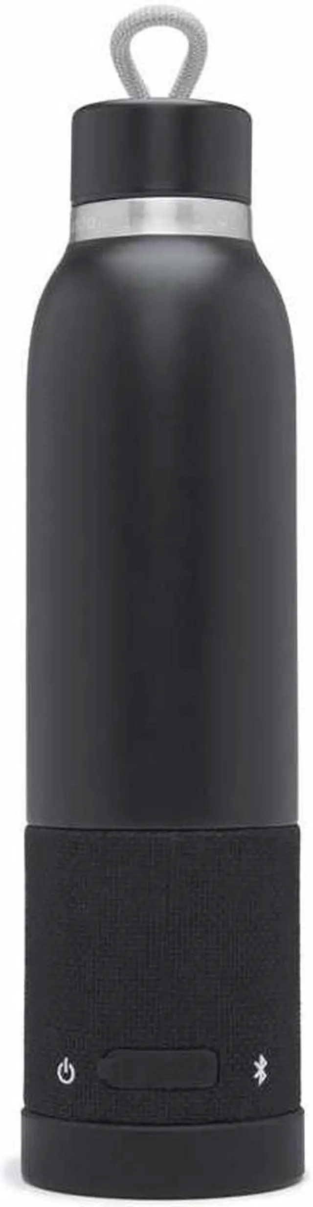 Alt view image 2 of 12 - iHome Steel Insulated Bottle with Rechargeable Bluetooth Speaker Midnight Speakers and Alarm Clocks