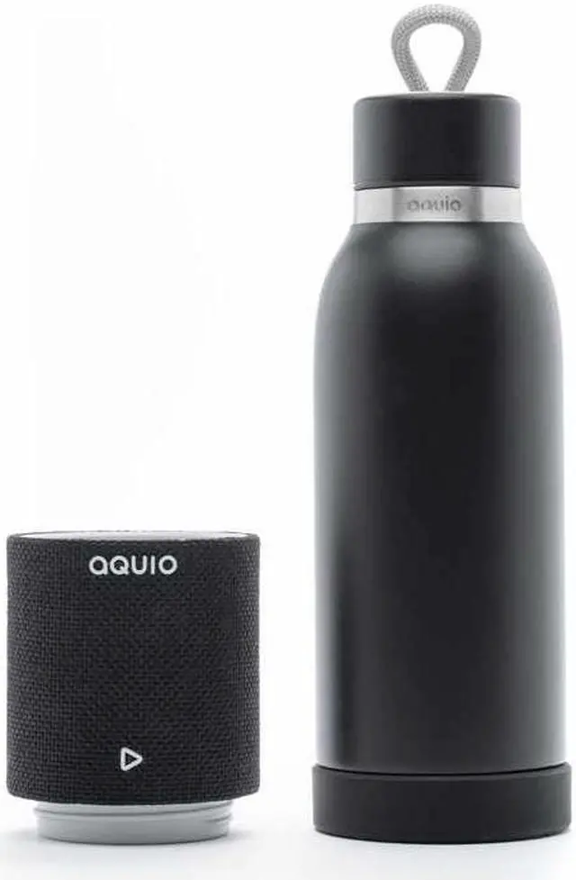 Alt view image 3 of 12 - iHome Steel Insulated Bottle with Rechargeable Bluetooth Speaker Midnight Speakers and Alarm Clocks