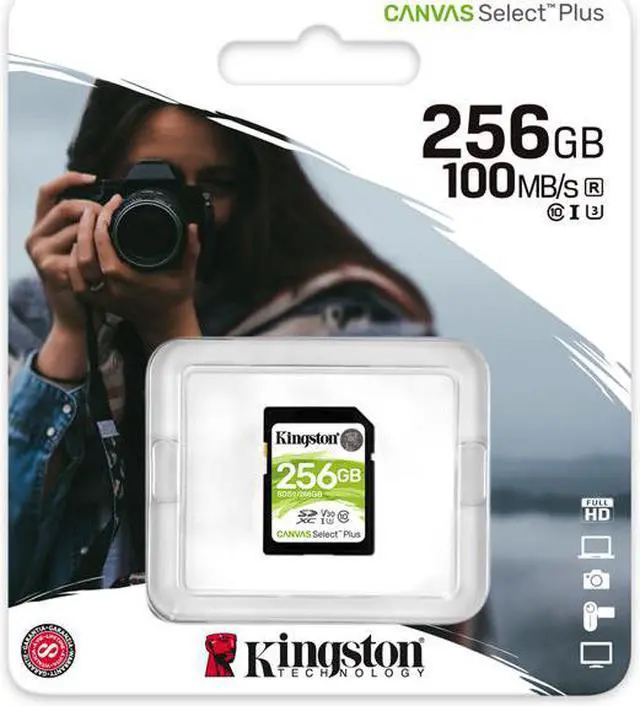 Alt view image 3 of 4 - Kingston 256 GB SDXC Class 10 Flash Memory Card SDS2 Memory