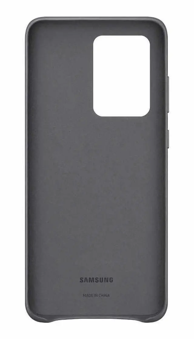 Alt view image 3 of 3 - Samsung Leather Cover Case Gray for Samsung Galaxy S20 Ultra Cases