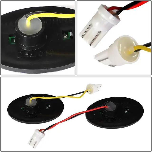 Alt view image 6 of 7 - DNA Motoring FENDL-FSD99-CH For 1999 to 2010 Ford F250 F350 F450 Super Duty LED Dually Bed Fender Side Marker Light Set 00 01 02 03 04 05 06 07 08 09