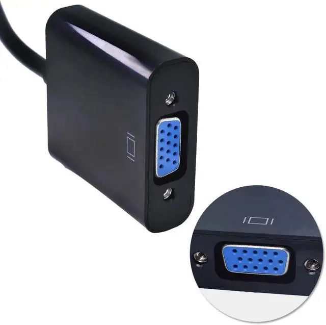 Alt view image 5 of 5 - HD 1080P for HDMI To VGA Adapter Converter Cable With Audio Video Cable For Projector Monitor PC Laptop