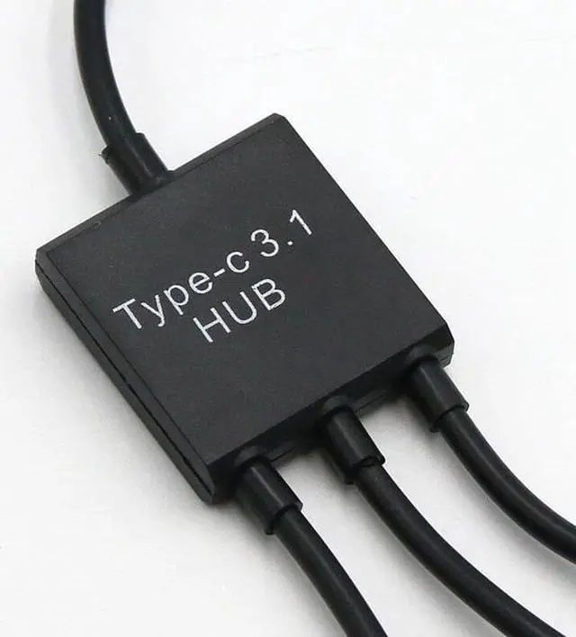 Alt view image 5 of 6 - USB type-C HUB 3 in 1 Type C OTG Host Cable Adapter Connector Splitter