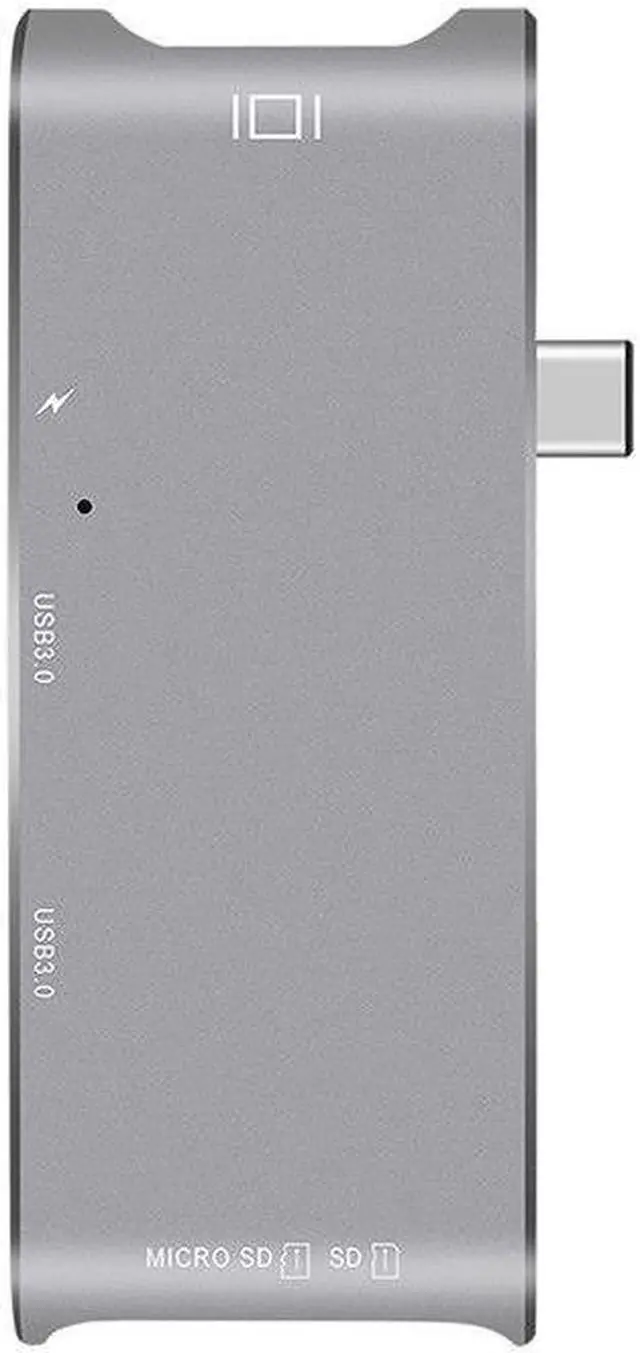 Main image of USB Type C HUB to HDMI 4k USB-C Adapter with SD/Micro SD Card Reader, USB 3.0 ports Power Port Combo for MacBook Pro