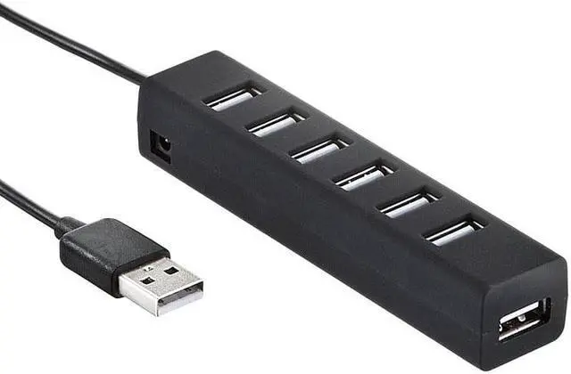 Alt view image 2 of 3 - USB 2.0 Hub 7 Ports High Speed for MAC Laptop Desktop Computer USB2.0 USB-HUB