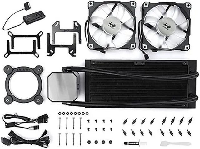 Alt view image 3 of 5 - IN WIN IW-LC-SR24 SR24 240mm AIO Twin Turbine Liquid CPU Radiator Cooler