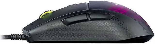 Alt view image 4 of 20 - ROCCAT Burst Pro PC Gaming Mouse, Optical Switches, Super Lightweight Ergonomic Wired Computer Mouse, RGB Lighting, Titan Scroll Wheel, Honeycomb Shell, Claw Grip, Owl-Eye Sensor, 16K DPI, Black