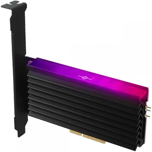 Main image of VANTEC UGT-M2PC12-RGB M.2 NVMe PCIe x4 Adapter With ARGB Heat Sink