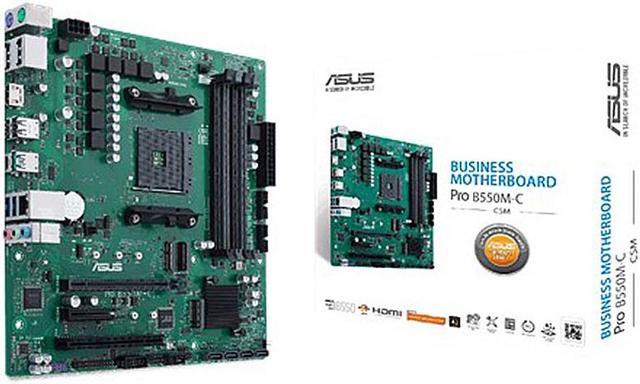 Alt view image 3 of 14 - ASUS PRO B550M-C/CSM AM4 AMD B550 USB 3.0 HDMI Micro ATX AMD Motherboard