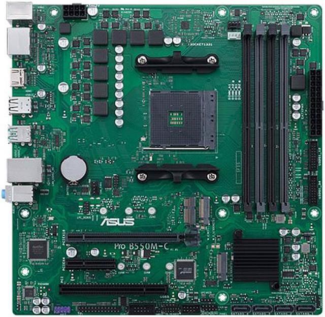 Alt view image 6 of 14 - ASUS PRO B550M-C/CSM AM4 AMD B550 USB 3.0 HDMI Micro ATX AMD Motherboard