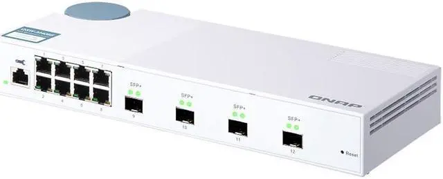 Alt view image 4 of 4 - Qnap QSW-M408S-US Web Managed Entry-level 10GbE Layer 2 Web Managed Switch for SMB Network Deployment