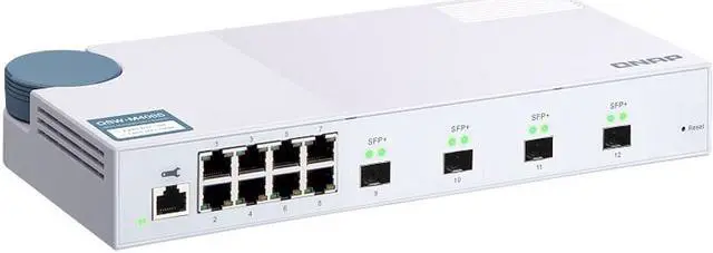 Alt view image 3 of 4 - Qnap QSW-M408S-US Web Managed Entry-level 10GbE Layer 2 Web Managed Switch for SMB Network Deployment