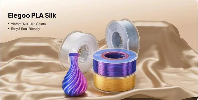 Alt view image 2 of 4 - Elegoo PLA Filament 1kg 1.75mm, Silk Black Red