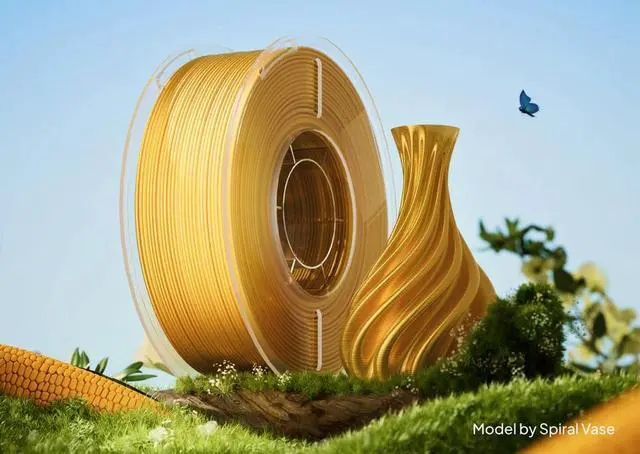 Alt view image 2 of 5 - Elegoo PLA Filament 1kg 1.75mm, Silk Gold