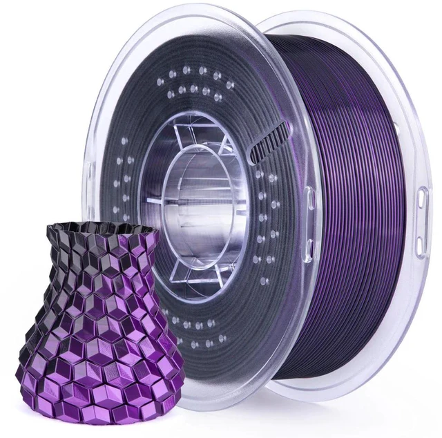 Main image of Elegoo PLA Filament 1kg 1.75mm, Silk Black Purple