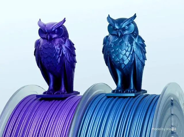 Alt view image 4 of 6 - Elegoo PLA Galaxy Peacock Blue 1.75mm 3D Printing Filament Spool, 1kg