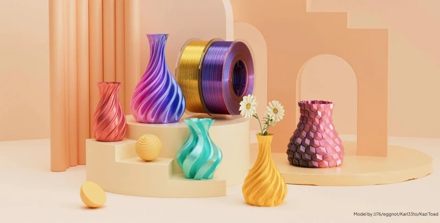 Alt view image 2 of 4 - Elegoo PLA Filament 1kg 1.75mm, Silk Copper