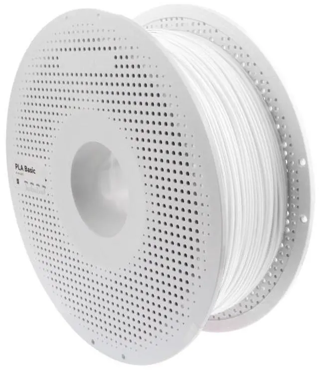 Alt view image 2 of 6 - Bambu Lab PLA Basic Filament, Jade White, 1kg w/ Spool