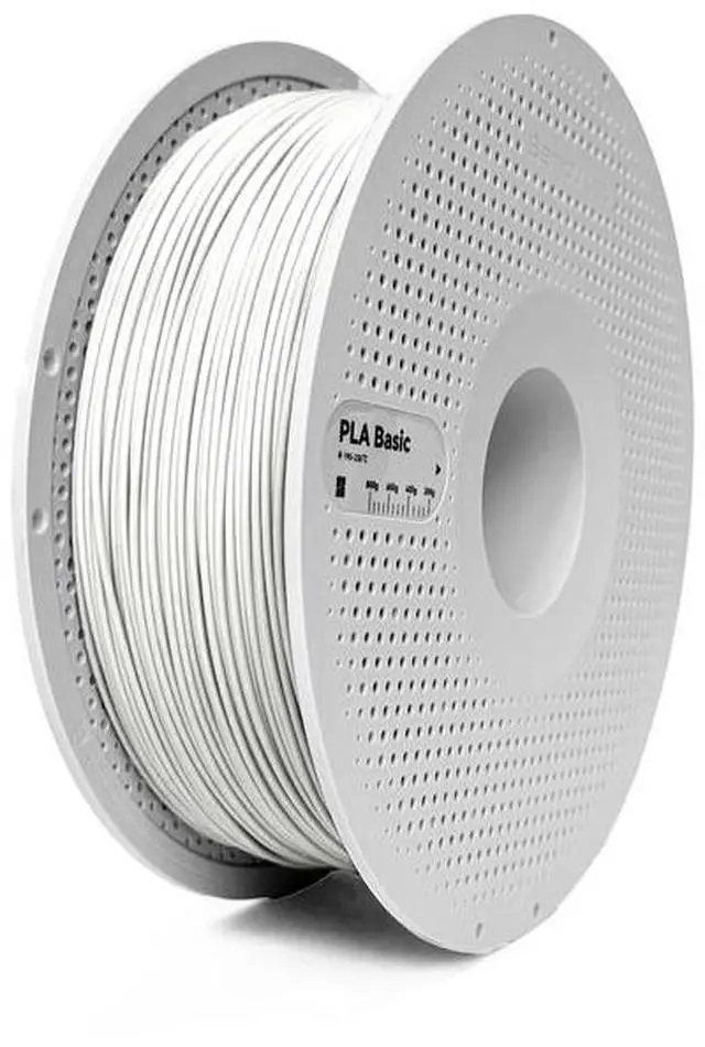 Alt view image 4 of 6 - Bambu Lab PLA Basic Filament, Jade White, 1kg w/ Spool