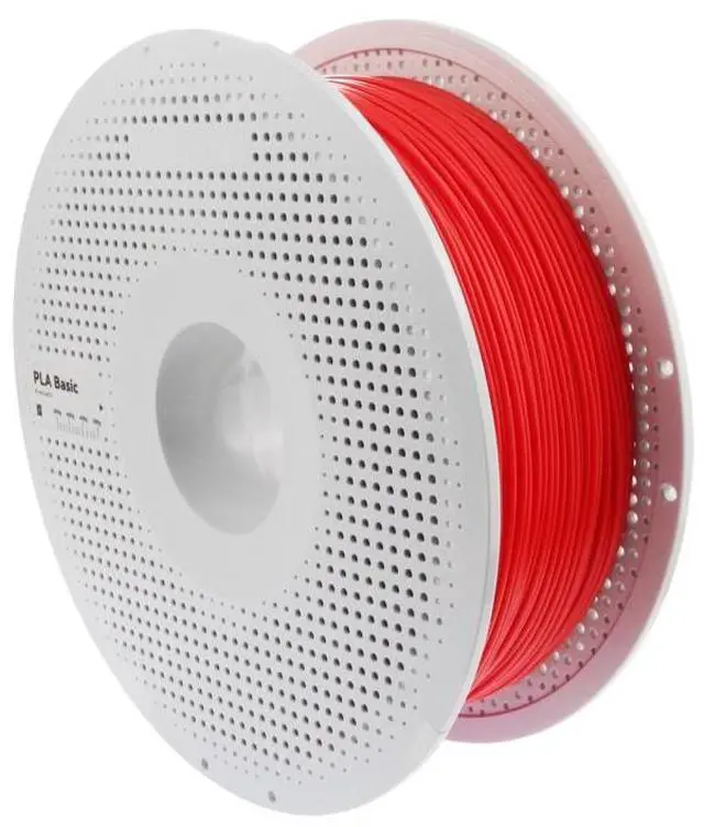 Alt view image 3 of 5 - Bambu Lab PLA Basic Filament, Red, 1kg w/ Spool
