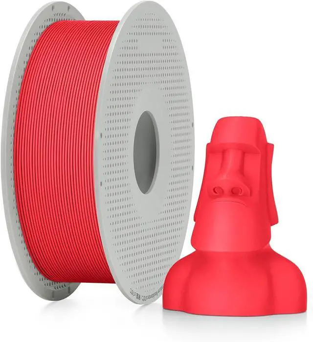 Alt view image 2 of 5 - Bambu Lab PLA Basic Filament, Red, 1kg w/ Spool