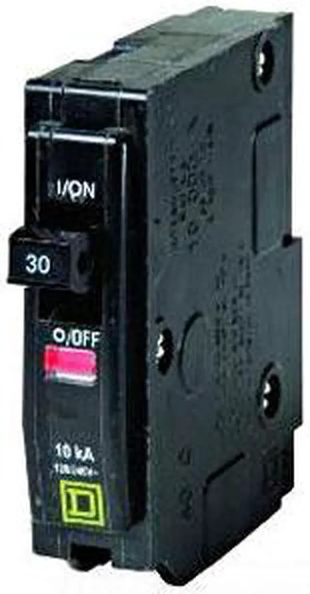 Main image of SQUARE D QO130 Miniature Circuit Breaker, QO Series, 30A, 1 Pole, 120/240V AC,