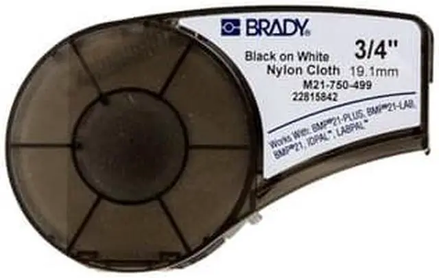 Alt view image 3 of 11 - BMP™21 Labels, 16 in L x 3/4 in W, Black on White/Translucent