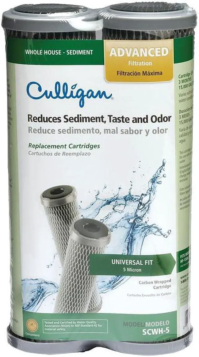 Alt view image 5 of 7 - Culligan 2Pk Adv Filter Cartridge SCWH-5 Unit: BAG
