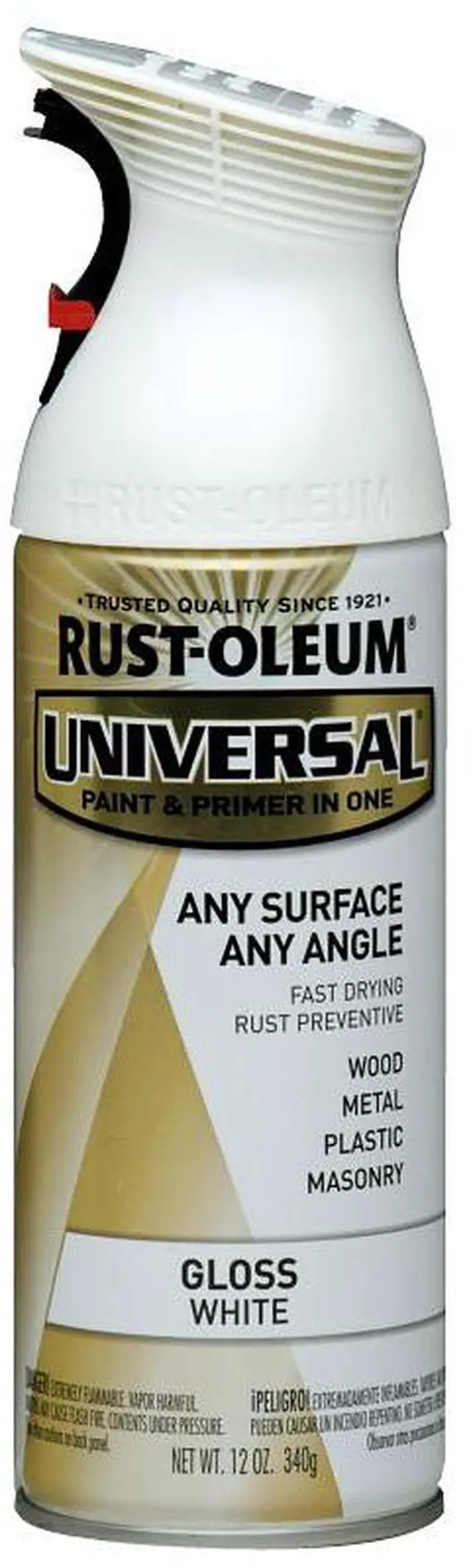 Alt view image 6 of 7 - RUST-OLEUM 245199 Spray Paint, White, Gloss, 12 oz.