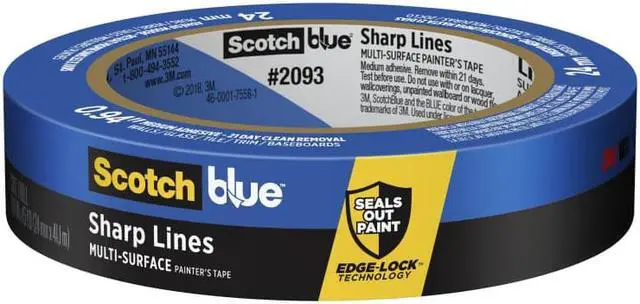 Main image of 3M Scotch Blue 0.94 In. x 45 Yd. Sharp Lines Painter's Tape 2093-24NC