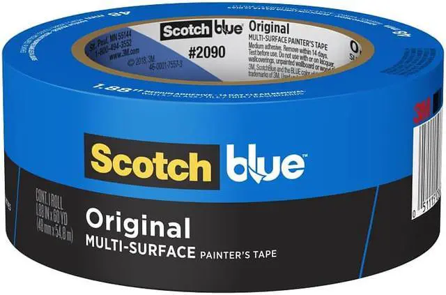Alt view image 2 of 5 - 3M 2090 ScotchBlue Original Painter's Tape: 2 in x 60 yds. (Blue)