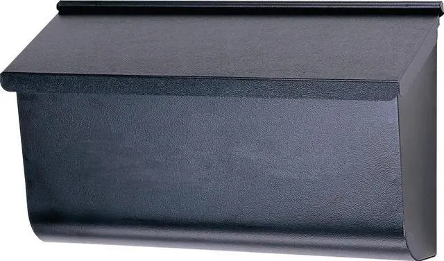 Alt view image 3 of 3 - Solar, L4010WB0, Woodland Series, Extra Large, Black Galvanized Steel Wall Mount Mailbox