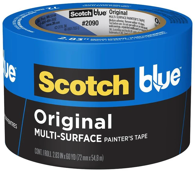 Alt view image 8 of 8 - Blue Painter's Tape 3" X 60 Yardss 3M Masking Tapes and Paper 2090-3A Blue