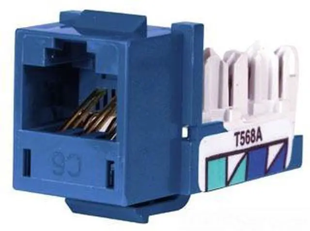 Alt view image 2 of 3 - Hubbell HXJ6B25 Nextspeeda Category 6 Jack, Universal, Blue