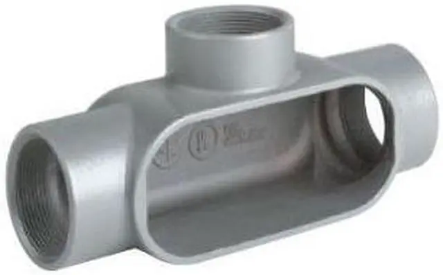 Alt view image 3 of 4 - HUBBELL KILLARK T47 Conduit Outlet Body,Iron,1-1/4 In.