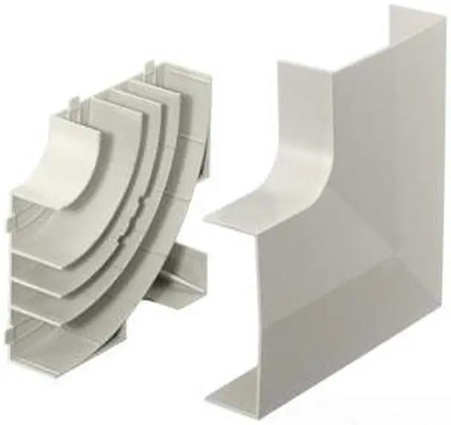 Alt view image 2 of 3 - HUBBELL WIRING DEVICE-KELLEMS PB3FEBCA Flat Elbow Base and Cover,White