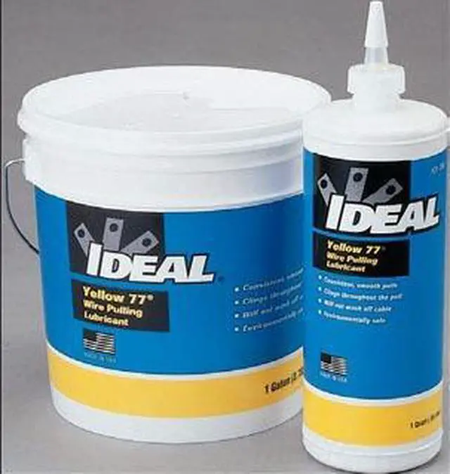 Alt view image 2 of 2 - Wire Pulling Lubricant,1 qt. Bottle,Ylw IDEAL 31-358