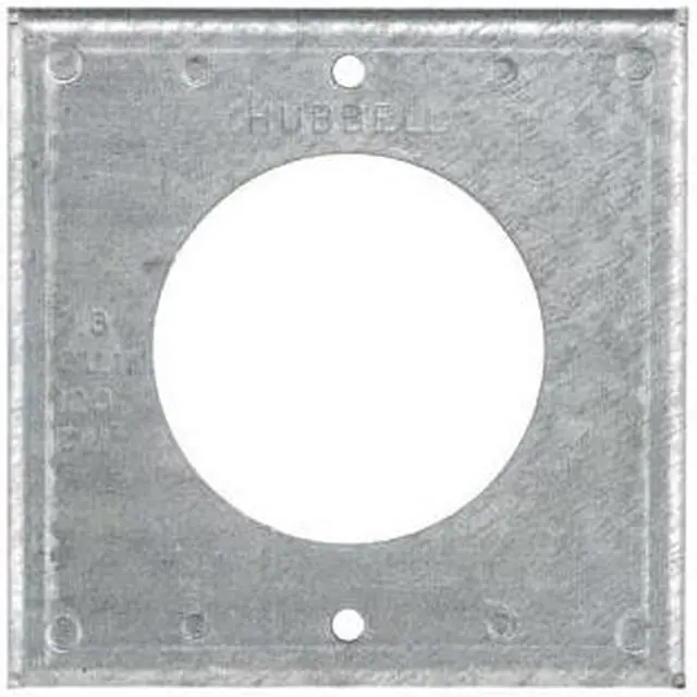 Alt view image 3 of 8 - HUBBELL WIRING DEVICE-KELLEMS HBL50SC Box Cover, Square Box Type, 1 Gang,