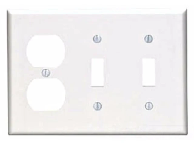 Alt view image 2 of 7 - Leviton Plt 2Tog/Dplx Wht 1052-7158
