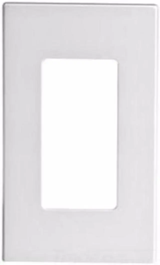 Alt view image 3 of 4 - Leviton 80301-E Single-Gang Screwless Decora Wall Plate, Black