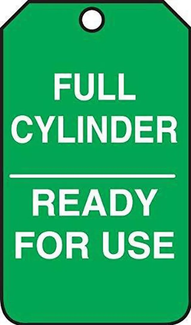 Alt view image 2 of 3 - ACCUFORM MGT203CTP Cylinder Tag, 5 3/4 in H, 3 1/4 in W, English, MGT203CTP,PK25