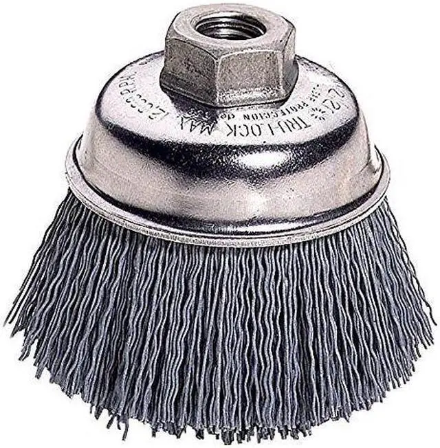 Alt view image 4 of 6 - WEILER 97603 Cup Wire Brush, Threaded Arbor, 3-1/2"