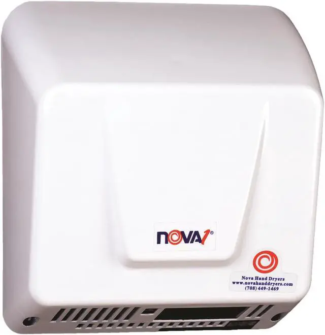 Alt view image 2 of 14 - World Dryer 083000000 NOVA 1 - Universal Voltage, White, Economical & ADA Hand Dryers