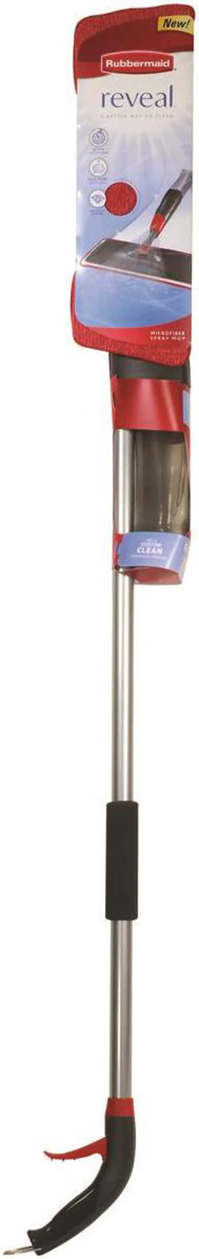 Alt view image 3 of 8 - Rubbermaid Reveal Microfiber Spray Mop Kit Silver/Black Handle 2856049